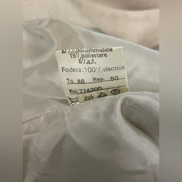 Nina Hazan Women's Wool Trench Coat Tan Button Closure - Picture 15 of 15